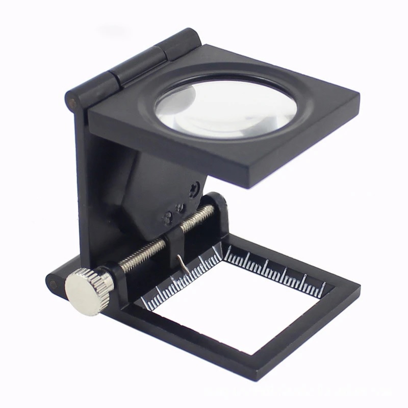Folded 10X Magnifying Lens With LED